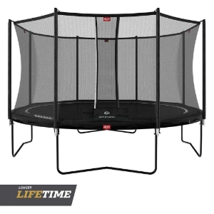 Poza cu Trambulina Berg Favorit Regular  Neagra cu plasa Comfort 430